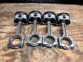 Lfy0-11-sa0a Mazda 2006-2015 Miata Mx-5 Nc 2.0l Complete Set Of 4 Pistons Rods