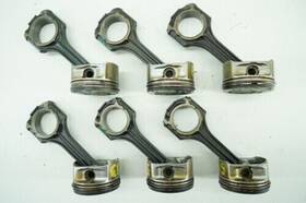 1120306617 Mercedes-benz 98-05 W211 E320 C320 Engine Motor Piston Connecting Rod V6 6-set Oem