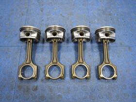 N14b16 Mini 07-10 Cooper S R55 R56 R57 1.6l Set Of 4 Pistons And Rods Std Oem 7345