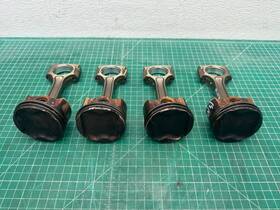 12010-3hc0a Nissan 12-19 Versa 1.6l Hr16de Engine Piston With Connecting Rod Set Of 4 Oem