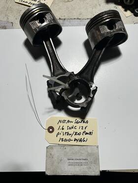 12010-84a61 Nissan Ry6418 Piston/con Rod Combi Used Fits Sentra 1597c Ga16i Shc 1989-90