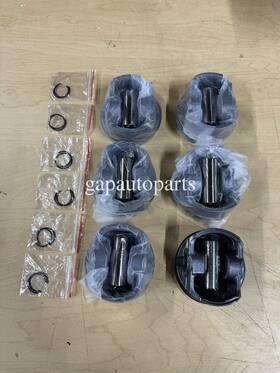 11257509175 Oe Quality 6 X Pistons And Rings Set For Bmw E46 E39 E60 E61 Z4 E85 M54 B25