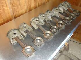 Olds324 Oldsmobile 8 Engine Pistons Connecting Rods Set Olds 324 V-8 .060