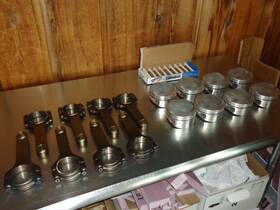 Ls4125 Piston And Rod Set Ls Chevrolet Chevy Engine Pistons 4.125 Inch Bore 6.125 Connecting Rods 8