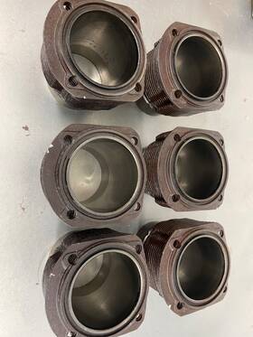 Porsche 1973t 911 84mm Cast Iron Cylinders X6