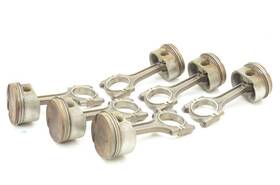 304.po1s01 Porsche 2000-2001 Boxster 986 3.2l Set Of 6 Pistons With Connecting Rods