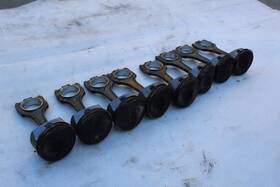 304.po1u11 Porsche 2010 2011 2012 2013 Panamera Motor Engine Pistons 8 Piece 4.8l Non-turbo