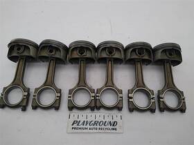 304.po1x00 Porsche 911 Carrera 996 Set Of Six Pistons And Rods 3.4l 1999 2000 2001