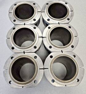 90110390690 Porsche Set 6 Used Original 911 914-6 Mahle 80zd3 Biral Cylinders 1966-69 Nla