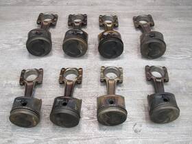 9281031042r Porsche 1983-1984 928 S 4.7l Engine Piston Connecting Rod Set Of 8 78k Miles