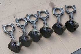 9610307114 Porsche 2005-2006 Boxster 987 2.7l Pistons And Connecting Rods Set Of 6 M96.25