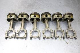 996102103145093087 Porsche 2000-2001 Boxster 986 3.2l Set Of 6 Pistons With Connecting Rods Lm70