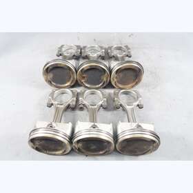 P99610391574 Porsche 2001-2005 996 911 Turbo Piston And Connecting Rod Set Of 6 31k Miles Oem