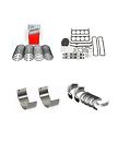 Psm350k Powersource Chevy Rering Kit Early Rear Seal Rings Rod Bearings