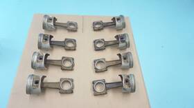 9281031042 Rarst 1986 Porsche 928 Engine Pistons Rod Set 8qty Oem