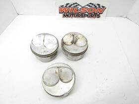 93461 Ross 3 Forged Sb Chevy Dome Pistons Imca Ump Wissota Sbc
