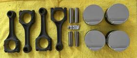 Ross Pistons 46682 Nos Forged Vw 1.8l 16v 81.5mm 3.209 Total Seal Rings Mk1 Mk2 Gti