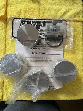 Ross Pistons 46697 Nos Forged Vw 1.8l 16v 81.5mm 3.209 Total Seal Rings Mk1 Mk2 Gti