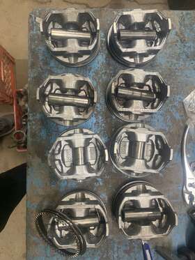 H615cp-30 Sealed Power Speed Pro Hypereutectic Piston Dish Top 400 4.155 With 5.7 Rods 030 Sbc Chevy Nhra