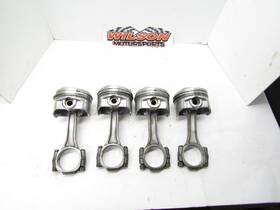 H617f Sealed Power 4 Hypereutectic Dome Pistons And 5.7 Gm Rods 030 Sbc