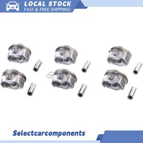 Selectcarcomponents 11 25 7 570 405 6x Engine Pistons Rings 84mm Fits For Bmw E82 E90 E60 135i 335i 535i 740i Us