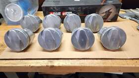 1445.03 Silvolite Big Block Chevy Silv-o-lite Cast Pistons Balanced Set .030 O.s. Bbc 396 402