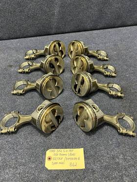 H273 Speed Pro Piston Set Of 8 And Connecting Rods With Rings Ford 5.0l 302 .060 3k Miles Nice Used