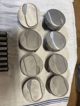 266-03-03-a Speed Pro H426cp Qty-8 Speedo .030 Pistons Used Hyperactive Bbc Chevy 454 -
