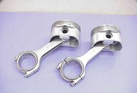 140034 Srp 2 4.155 Flattop Pistons #140034 And Eagle H-beam 6 Inch Rods 927 Pin Sb Chevy