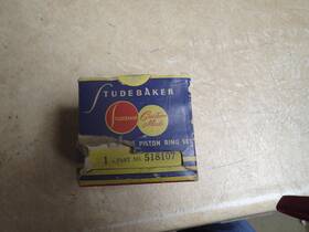 518107 Studebaker Piston Ring Set 1938-42 Straight 8 030 Usa Cast Iron Nos Rare