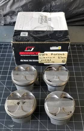 P4-hk87-p8 Supertech 87mm Bore 12.5 1 Cr Pistons For Acura K20 K24 13.2