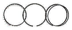 Tg3690-65 Total Seal Piston Ring Set 4.065 Gapls 2nd 1/16 3/16