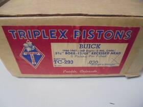 Tc-293 Triplex Tc293 Nos Vintage 340 Buick Piston Set 1966-1967 .030 Over 66 67 Usa