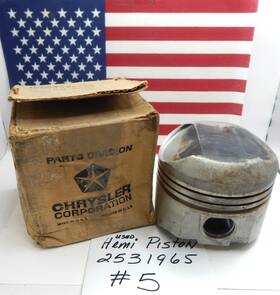 2531965 Trw Automotive Vtg Chrysler 426 Hemi Racing Race Engine Piston Box Trophy Dodge Mopar