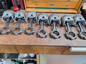 L-3020f Trw Set Of 327 Piston And Rod Assemblies .040 Over Balanced Sps Bolts