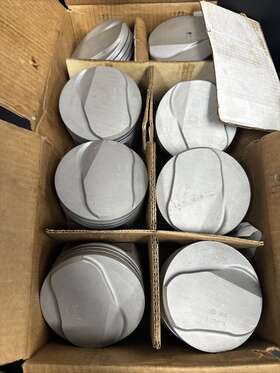 L2240n Trw Chevy 396 Forged Pistons .060 Used Set With 7 Wrist Pins