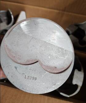 Trw L2299 Used Auto Pistons For Ford 427fe .030 Engine Old Brand Aluminum