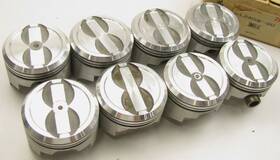 Trw L2403f 8 060 Forged Engine Pistons - 1975-1986 Chevrolet 350-v8