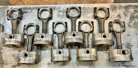 L2490 Trw Set 8 4 Inch 30 Over Forged Pistons And Gm Rods Small Block Chevrolet