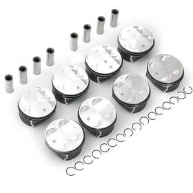 N62b48 Vehiculos 11 25 7 537 124 8pcs Pistons Ring Set Fit For Bmw X5 550i 650i E60 E61 E63 E65 4.8l 21mm