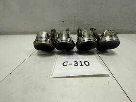 304.vw1o15 Volkswagen 2015 Wolkswagen Passat 1.8l Engine Piston Set Of 4 Oem