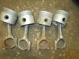 20614 Volvo 1800es 142 144 145 Pistons And Connecting Rods Matched Set 1969-1974