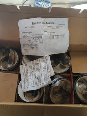 K056a3 Wiseco Sbc 4.155 Forged Racing Pistons 434 Stroker Small Block