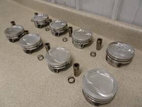 Wiseco K394x65 Ls3 Forged Pistons 4.065 Bore Coated Skirts .927 Pins 10.6 1