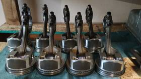 Wiseco Pts502a6 Pro Tru Street Pistons Pts502a6/summit Racing Sbc Connecting Rods Set 8