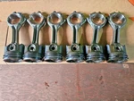 Set Of 6 Paccar MX13 Diesel Engine Connecting Rod/piston 1940353 Oem. Fixed Price $850.00.
