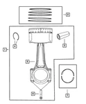 Genuine Mopar Connecting Rod Bearing Package 5012363AE. Fixed Price $18.80.