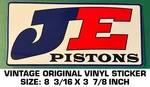 Je Pistons Vintage Original Vinyl Sticker Decal Drag Racing - Engine Nhra. Fixed Price $7.22.