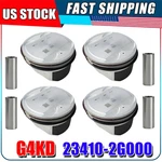 G4KD Engine Pistons Set Std Hyundai Tucson Kia Forte Koup 2.0L 23410-2G000. Fixed Price $54.99.