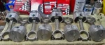 Mopar 426 Wedge Pistons & Rods, Je .030. Fixed Price $975.00.